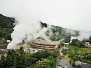 the hotspring in Japan