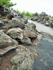 the volcano in Japan