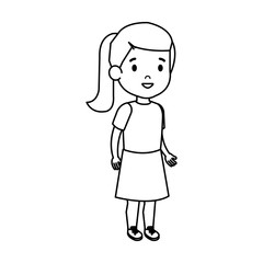 beautiful little girl character