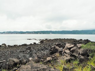 the volcano in Japan