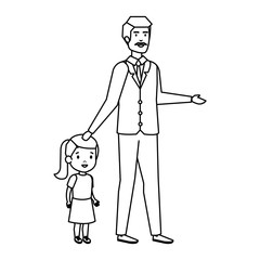 father with daughter characters