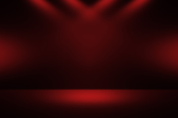 Product showcase spotlight background. Clean photographer studio. Light from the top.