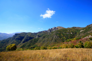 Naklejka premium mountain natural scenery