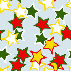 Christmas, UFO camouflage of various shades of white, red, green, blue and yellow colors