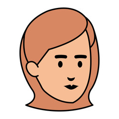 beautiful woman head avatar character