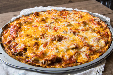 Cauliflower crust pizza