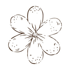 cute flower decorative icon