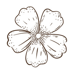 cute flower decorative icon