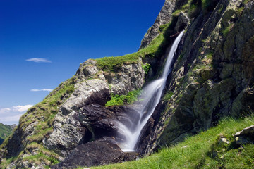 waterfall in the mountains