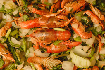 ensalada de acociles estado de mèxico