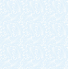 Naklejka na ściany i meble Frost snowflakes seamless pattern or background. Vector and illustration