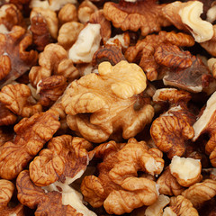 Brown walnut nut background
