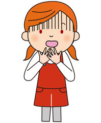 少女D海外／驚き