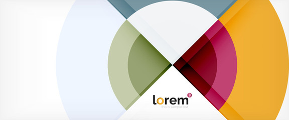 Multicolored round shapes abstract background