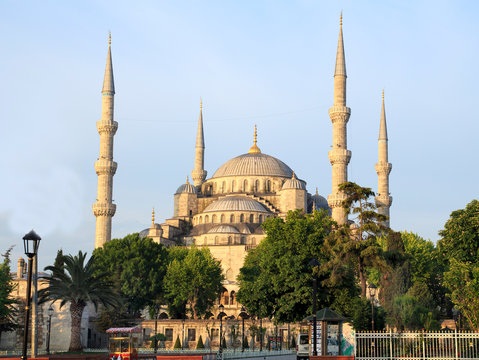 Blue Mosque in Istanbul at sunrise. Turkey