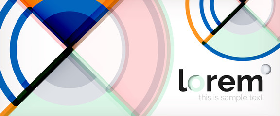 Vector abstract colorful circles background