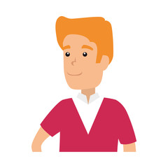 young and casual man character