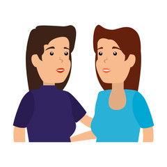 couple girls avatars characters