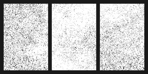 Black grainy texture isolated on white background. Damaged textured . Grunge design elements. Set vector illustration,eps 10.
