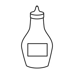 bottle sauce isolated icon