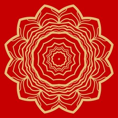 Modern Decorative floral color mandala. Super vector round Shapes. Vector illustration.