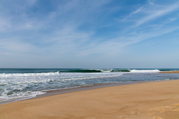 Nazare north beach, Portugal.