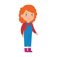 beautiful little girl character