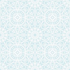 Floral Geometric Pattern with hand-drawing ornament. Vector super illustration. For fabric, textile, bandana, scarg, colored print