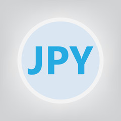 JPY (Japanese yen) acronym- vector illustration