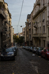 Street in the city center of Belgrade. Serbia