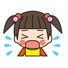 くしゃみをする子供