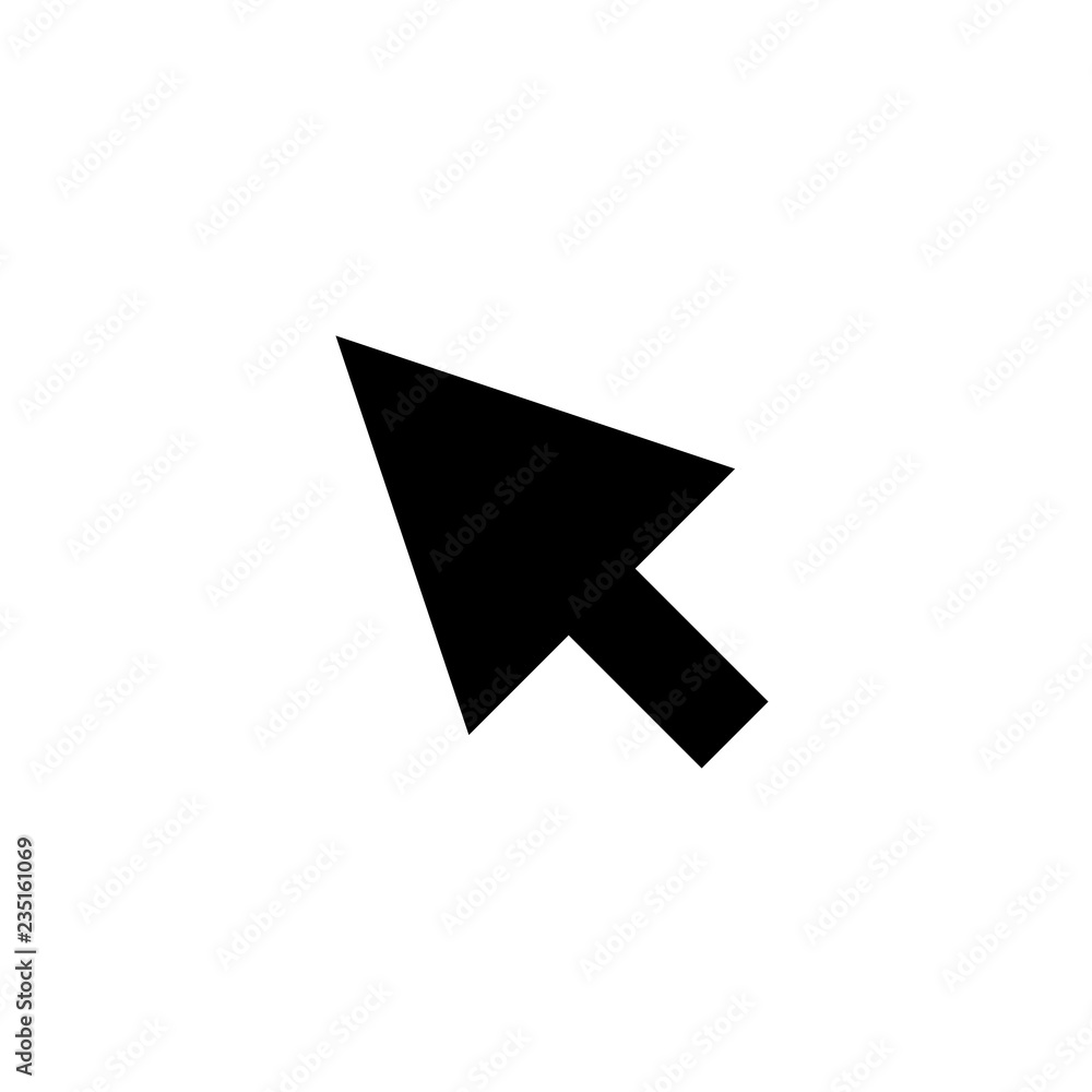 Poster computer mouse cursor icon.