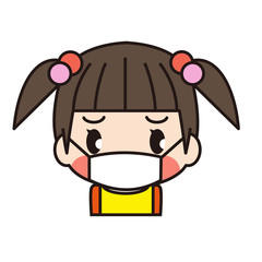 マスクをする子供
