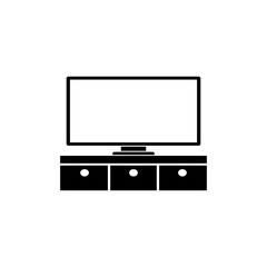 TV Stand Icon. Professional, pixel perfect icons optimized for both large and small resolutions. EPS 8 format.