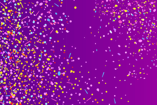Confetti. Colorful firework. Festive texture with colored glitters. Geometric background. Image for banners, posters and flyers. Greeting cards