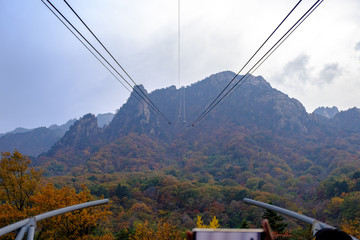 cable car in the mountains