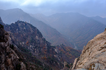 Obraz premium view of mountains in Korea