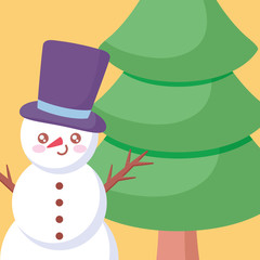 cartoon snowman design