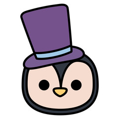 Christmas penguin design 