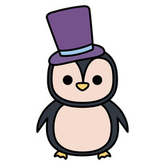 Christmas penguin design 