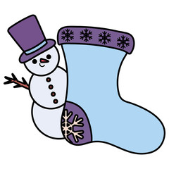 cartoon snowman design