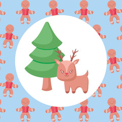 Christmas deer design
