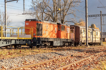 Eisenbahn mit Wagon