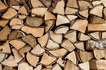 bûches de bois empilées background