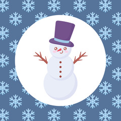 cartoon snowman design