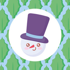 cartoon snowman design