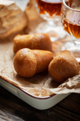 Neapolitan rum baba