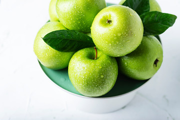 Sweet green apples