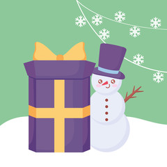 cartoon snowman design