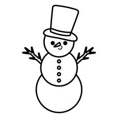 cartoon snowman design